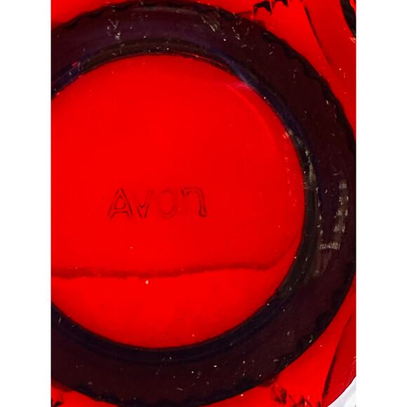 Avon Cape Cod Ruby Red Glass Fruit Desert Bowl 5-1/4" - Picture 3 of 4